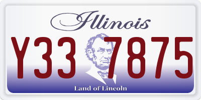 IL license plate Y337875