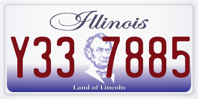 IL license plate Y337885