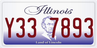IL license plate Y337893