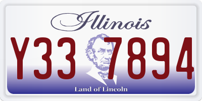 IL license plate Y337894