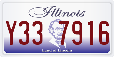 IL license plate Y337916