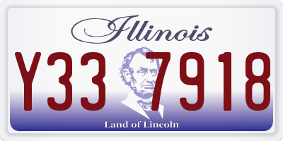 IL license plate Y337918