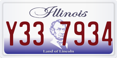 IL license plate Y337934