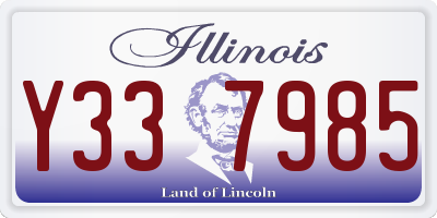 IL license plate Y337985