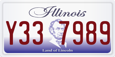 IL license plate Y337989