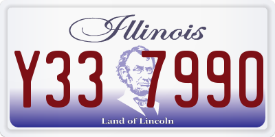 IL license plate Y337990