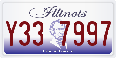 IL license plate Y337997