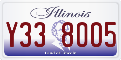 IL license plate Y338005