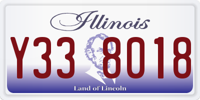 IL license plate Y338018