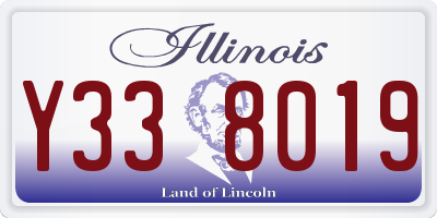 IL license plate Y338019