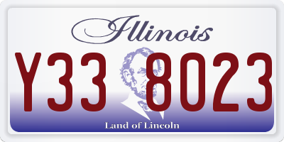 IL license plate Y338023