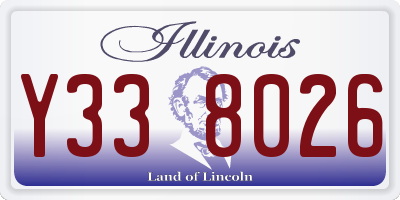 IL license plate Y338026