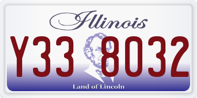 IL license plate Y338032