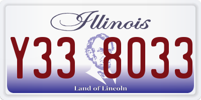 IL license plate Y338033