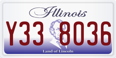 IL license plate Y338036