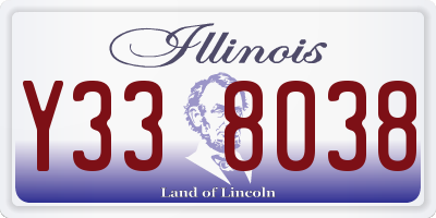 IL license plate Y338038