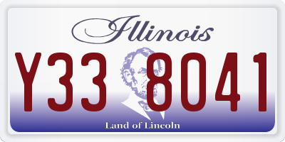IL license plate Y338041