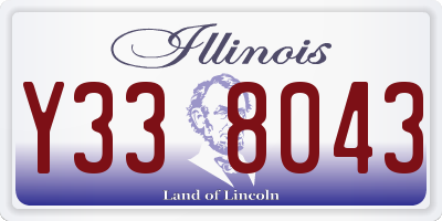 IL license plate Y338043