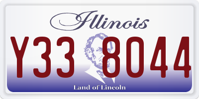 IL license plate Y338044
