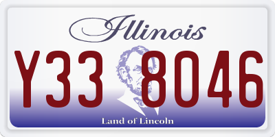 IL license plate Y338046