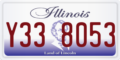 IL license plate Y338053