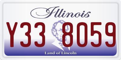 IL license plate Y338059