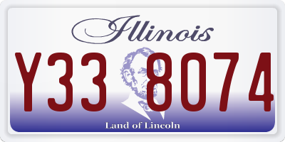 IL license plate Y338074