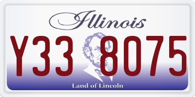 IL license plate Y338075