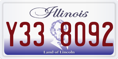 IL license plate Y338092