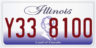 IL license plate Y338100