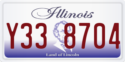 IL license plate Y338704