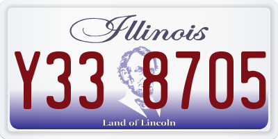 IL license plate Y338705