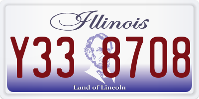IL license plate Y338708