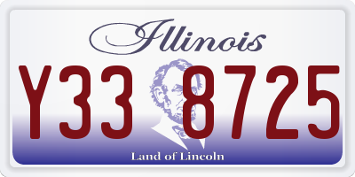 IL license plate Y338725