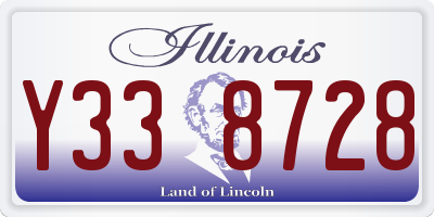 IL license plate Y338728