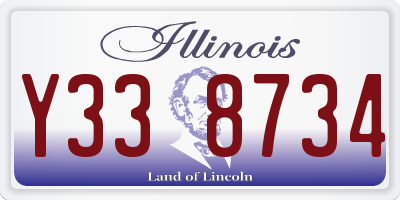IL license plate Y338734