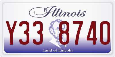 IL license plate Y338740