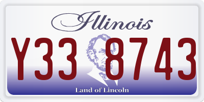 IL license plate Y338743