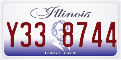 IL license plate Y338744