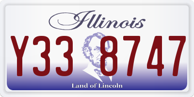 IL license plate Y338747