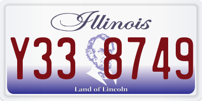 IL license plate Y338749