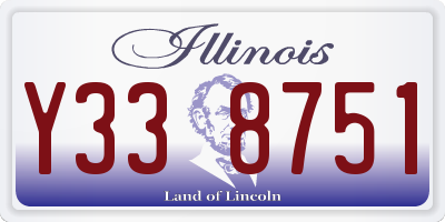 IL license plate Y338751