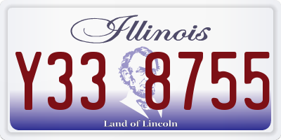 IL license plate Y338755