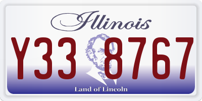 IL license plate Y338767