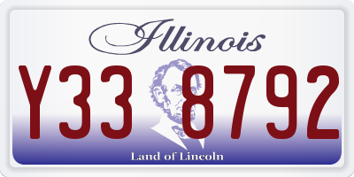 IL license plate Y338792