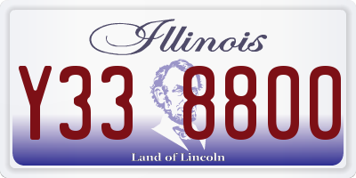 IL license plate Y338800