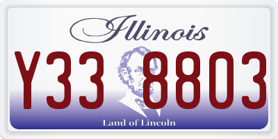 IL license plate Y338803