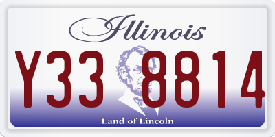 IL license plate Y338814