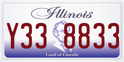 IL license plate Y338833