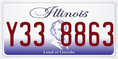 IL license plate Y338863